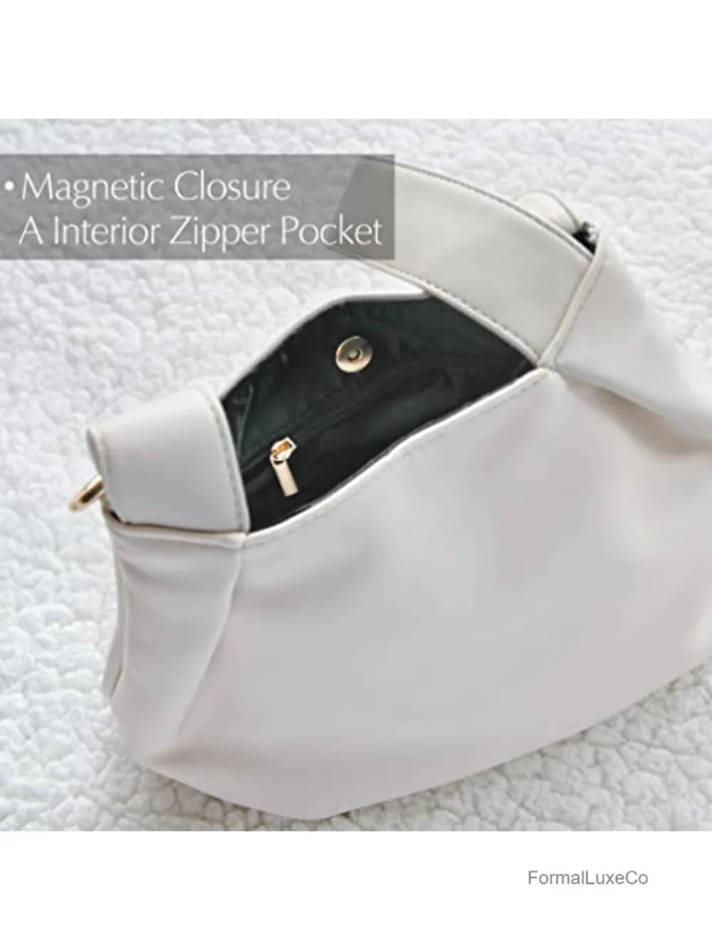 Hobo Top Handle Bag Faux Leather Clutch Wristlet Small Tote